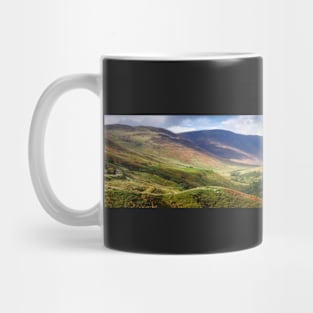 Panorama of Glen Roy in the Highlands of Scotland Mug